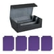 thumbnail image 5 of Caja De Baraja De Cartas Coleccionables, Juguete De Tarjeta De Recolección Fuerte, Estuche Para Tarjetas Deportivas De Cuero PU, Negro, Gris Y Morado, 5 of 5