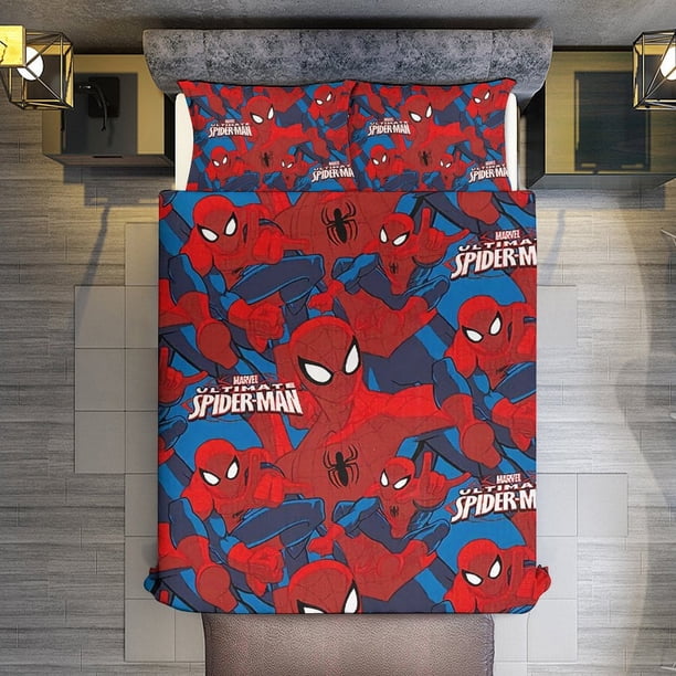 Spider-Man Comforter Set for Kids Boys Teen Men Tween 3D Lightweight Microfiber Bedding Sets