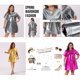 thumbnail image 3 of Vestido Formal de Talla Grande para Mujer Agnes Orinda Cuello Redondo Metálico Manga Corta Fiesta Clubwear Vestidos Sueltos Mini Camiseta 1X Negro, 3 of 8