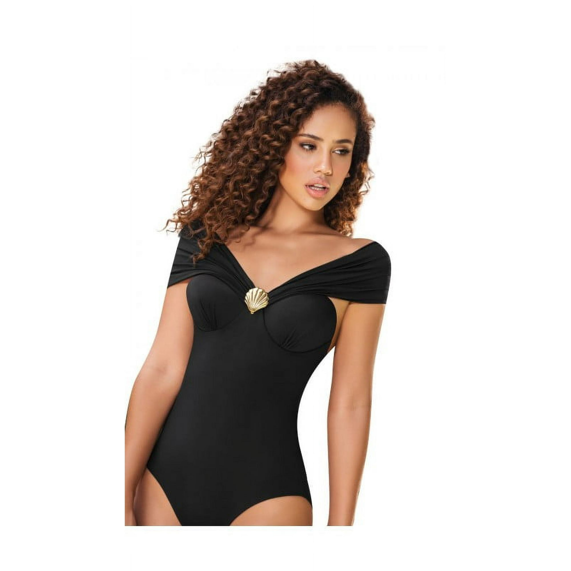 Baño Enterizo Top Traje De BaÃ±o Negro Polera Traje De BaÃ±o Lider