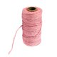 thumbnail image 2 of Cuerda De Algodón Retorcida Bolso Suave Cuerda Rebordear Cuerda Trenzada Artesanía Rosa, 2 of 5