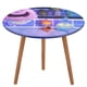 thumbnail image 1 of Elementos-theme Fitted Round Tablecloths Elastic Edged Table Covers Waterproof Table Cloth for Kitchen Holiday Party Tables Decor 120cm, 1 of 6