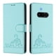 thumbnail image 2 of Funda tipo cartera FOXDOCK para Nothing Phone 3a con soporte, ranuras, RFID, diseño de gato, 2 of 5