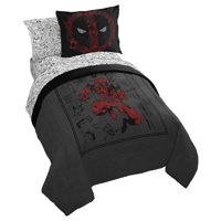 Set De Edredón Jay Franco Marvel Deadpool, Tamaño Completo, 7 Piezas