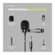 thumbnail image 2 of Micrófono Lavalier Knox Gear Omnidireccional Paquete de 2, 2 of 7