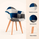 thumbnail image 5 of Pack de 4 Butacas Sitial Patchwork Acolchado Wood - Celeste, 5 of 7