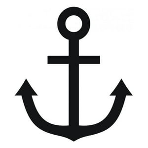 Rienda Libre Graphics - Decomural Ships Anchor Nautical Ws-15410