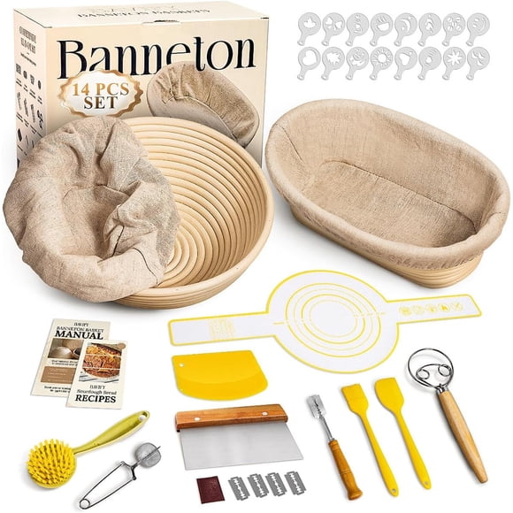 Canasto Banneton BAVIFY de 9 Pulgadas