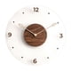 thumbnail image 4 of Reloj De Pared Nórdico 14 Pulgadas Madera Maciza Vidrio Acrílico Silencioso Redondo Moderno, 4 of 5