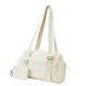 thumbnail image 2 of Bolsa De Gimnasio De Viaje Con Cartera Peque?a Extraíble, Bolsa De Lona Para Yoga, Baile Y Fin De Semana, Color Beige, 2 of 5