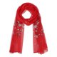 thumbnail image 1 of INSPIRE CHIC Bufandas Florales para Mujer Pañuelo para la Cabeza - 62" X19.7" - Pañuelo Cuadrado Estampado para Regalo Fiesta Banquete Talla Única Rojo, 1 of 6