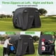thumbnail image 5 of Cubierta universal impermeable negra para carrito de golf 10L0L, 5 of 7
