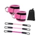 thumbnail image 2 of 3 Piezas De Bandas De Resistencia Para Tobillos Con Pu?os Para Entrenamiento De Fuerza, Color Rosa, 2 of 5