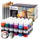 thumbnail image 1 of Set de pintura acrílica Artecho de 24 colores de 59 ml con 12 pinceles, 1 of 6