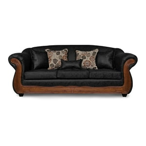 Adonis Leudh - Sofá 3 Personas Estambul Envejecido Negro X