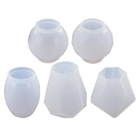 Magideal - Tapón De Silicona Para Botella De Vino De 5 Piezas, Fundición De Resina Epoxi, Suministros Artísticos Hechos A Mano, Proyectos De Bricolaje 5 Moldes De Silicona.