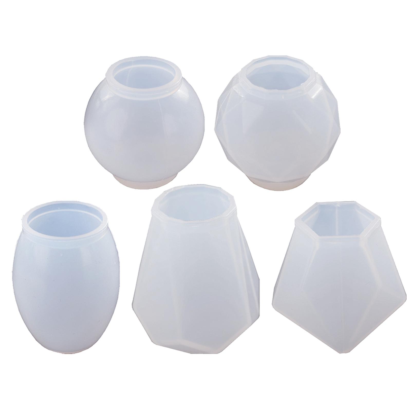 Magideal - Tapón De Silicona Para Botella De Vino De 5 Piezas, Fundición De Resina Epoxi, Suministros Artísticos Hechos A Mano, Proyectos De Bricolaje 5 Moldes De Silicona.