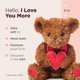 thumbnail image 2 of Oso de peluche Bearington «I Love You More», 15 cm, 2 of 6