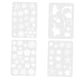 thumbnail image 2 of 4 Piezas Reusabletemplate Set Stencils Painting Craft Para Journal Notebook, 2 of 5