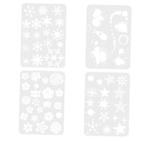 Magideal - 4 Plantillas Reutilizables, Plantillas De Pintura, Conjunto De Plantillas De Pintura, Plantillas De Dibujo Y Pintura Diy Para Proyecto De Arte De Álbu