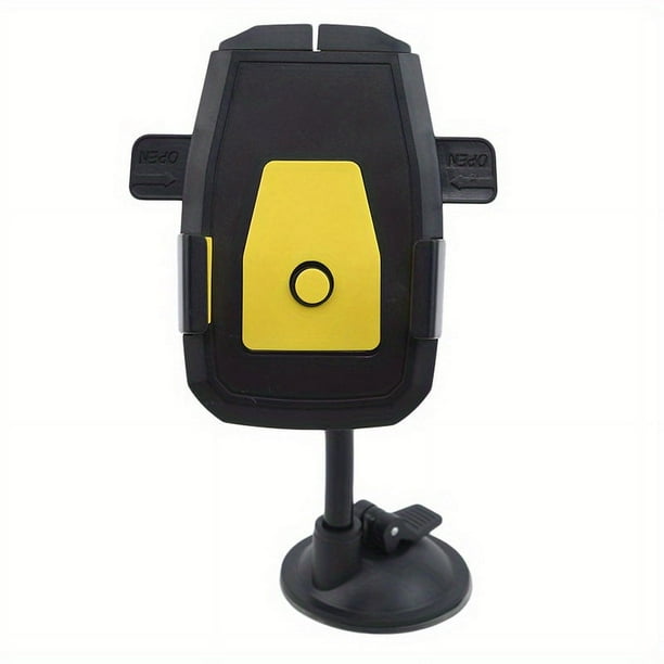 1pc Car CD Port Mobile Phone Navigation Bracket, Car Dashboard Suction Cup Type Long Rod Hose Automatic Lock Mobile Phone Bracket, Car Mobile Phone Bracket