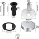 thumbnail image 2 of Kit de pernos para bisagras de asiento de inodoro de liberación rápida, fijación superior, 2 piezas, 2 of 7
