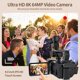 thumbnail image 2 of Cámara de video ABJURNJ 8K 64MP WIFI para Vlog, 2 of 8