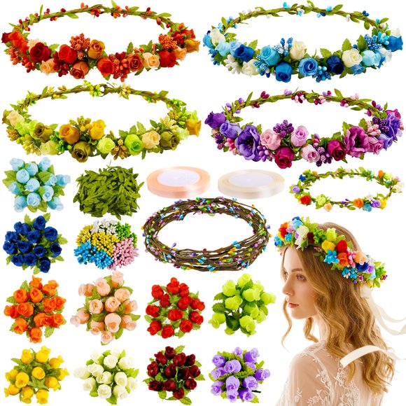 Kit DIY de Corona de Flores y Guirnalda Pattyeer 213 piezas