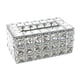 thumbnail image 3 of Caja De Pa?uelos De Cristal Almacenamiento De Papel Mesa Para El Hogar Soporte Para Caja De Hotel Plata, 3 of 5