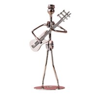 Magideal - Escultura De Músico En Hierro Forjado Para Tu Hogar , Guitarra Eléctrica