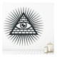 thumbnail image 2 of Decomural Illuminati Symbol Eye Light Circle WS-32851, 2 of 2