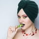 thumbnail image 5 of piezas de turbante africano con nudo floral para mujer, gorro preatado, 5 of 8