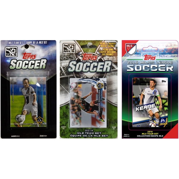 Sets de tarjetas coleccionables C&I Collectables MLS Los Angeles Galaxy