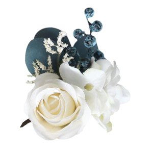 Magideal - Ramillete, Seda Elegante Simulación Cinta Simple Flor Rosa Ramillete Niñas Para Boda Niñas Fiesta De Graduación Decoraciones , Flores De Muñeca