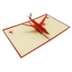 thumbnail image 3 of Tarjeta De Felicitación De Avión 3D Multifuncional Para Regalo De Graduados, 5.1 X 6.3 Pulgadas, Color Rojo, 3 of 5