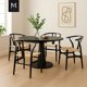 thumbnail image 2 of Silla Wishbone Madera Negro, 2 of 6