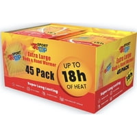 Sport Temp - Calentadores Deportivos Para Manos Y Cuerpo, Tamaño Grande, 45 Unidades, 18 Horas