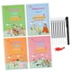 thumbnail image 3 of Juego De Cuadernos Ranurados Para Niños Con Recambio De Bolígrafo, Cuadernos De Caligrafía Con Alfabeto Alemán, 3 of 5
