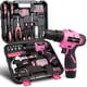 thumbnail image 1 of Kit De Taladro Eléctrico Rosa De 12 V Con 151 Accesorios, Luz Y Recargable Por USB. Ideal Para Aficionados Al Bricolaje Y Reparaciones., 1 of 8