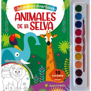 El Gato De Hojalata - Libro Acuarelas Divertidas: Animales De La Selva