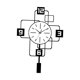 thumbnail image 3 of Reloj De Pared Con Péndulo Oscilante, Movimiento Silencioso, Reloj Colgante Para Dormitorio De Granja, 3 of 5