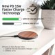 thumbnail image 2 of Cargador inalámbrico GARCIX 15W de madera con cable USB‑C Qi, 2 of 7