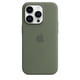 thumbnail image 3 of Funda de silicona para iPhone 14 Pro de Apple con MagSafe, color oliva, 3 of 6