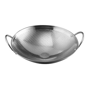 Bothyi - Sartén Antiadherente Wok De Fondo Redondo, Sartén Para Cocina De Restaurante, 7 Pulgadas