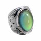 thumbnail image 2 of Eagle pattern mood ring emoción feeling color cambiando anillo de piedras preciosas 22mm, 2 of 3