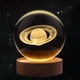thumbnail image 1 of Lámpara nocturna de bola de cristal Saturno Flexzion 80 mm, 1 of 8