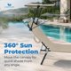 thumbnail image 3 of Silla ComfySure Plegable para Exterior, Set de 2 con Toldo Ajustable, 3 of 4