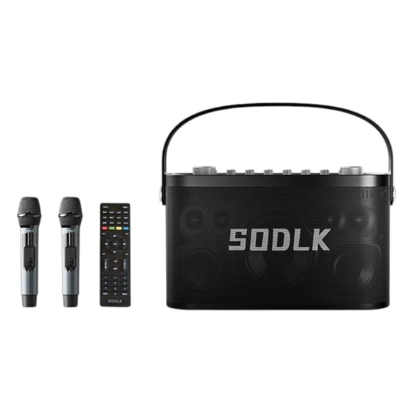 Parlante Altavoz Bluetooth 5.3 Karaoke 2 Mic 280W 24000mAh IPX5 TWS SODLK S1271PLUS