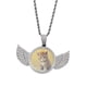 thumbnail image 5 of de imagen ángel de cobre Colgante Adornos personalizados Colgante de cadena de fotografía para baile de graduación Cóctel Boda AAA , Plata, 5 of 5