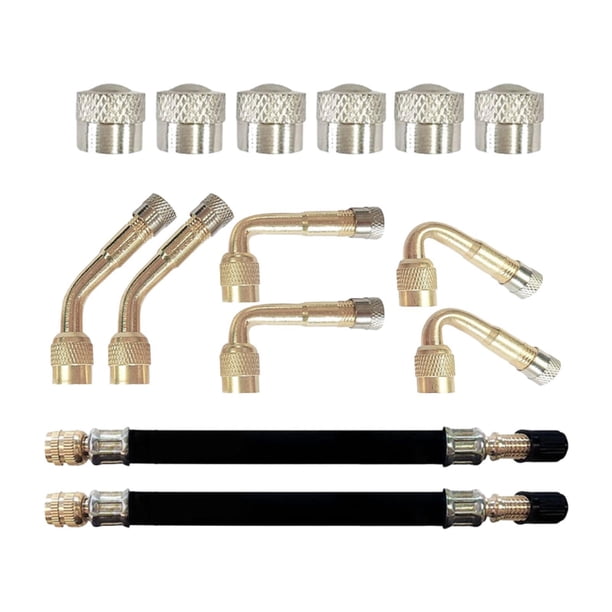 Kit de extensión de vástago de válvula, extensiones de vástago de válvula, fácil instalación, fácil de usar, herramienta de reparación de neumáticos p